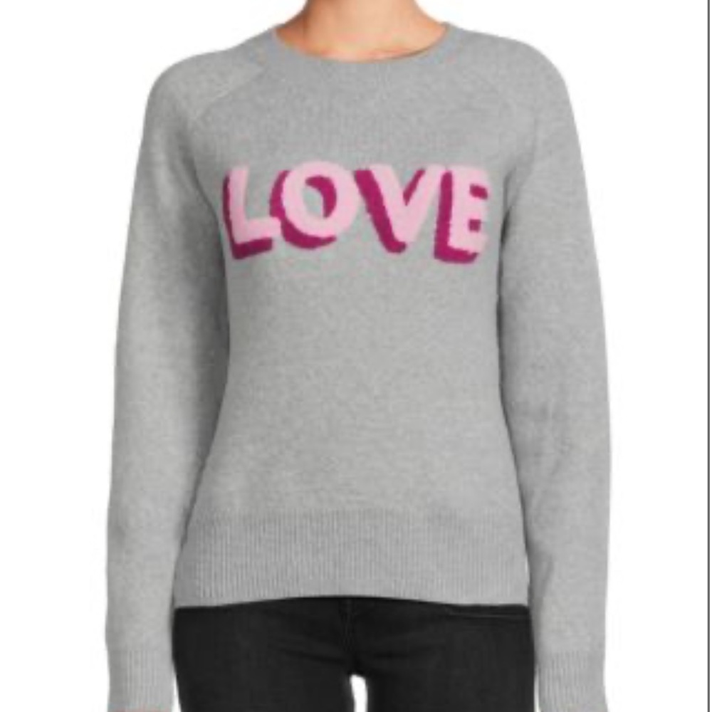 Bobeau Crewneck Love Sweater